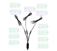 Batería alcalina universal 3 en 1 USB a 1.5V-6V C de repuesto para decoración de luz LED, lámpara de juguete, vela sin llama, batería C a convertidor eléctrico USB