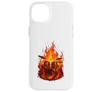 Batería banda de rock Drummer Flame Rocker para amantes de la batería Carcasa para iPhone 14 Plus