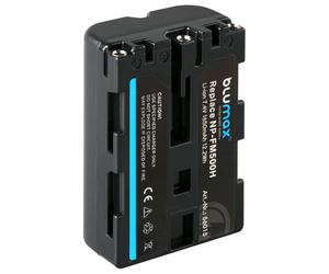 Batería Blumax NP-FM-500H 1650mAh | para cámara Sony Alpha DSLR/SLT Serie a57 a58 a68 a77/ II a99 / II batería Iones de Litio | 7,4V 12,2Wh