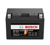 Bosch FA121 - Batería para Motocicletas AGM - 12V 115A 8Ah - Adecuada para motocicletas, motos de enduro, scooters, quads, motos de agua - Compatible M6013, BT9B-BS, BT9B