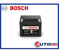Bosch FA104 - Batería para Motocicletas AGM - 12V 180A 10Ah - Adecuada para motocicletas, motos de enduro, scooters, quads, motos de agua - Compatible M6014, BTX12-BS, BTX12