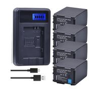 Batería BP-828, Compatible con Canon, For G26 G30 G40 G50 G60 G70, XA10, XA11, XA15, XA20, XA25, XA50, XA30, XA35, XA65, XA70, XA75, XF400(4Battery 1Charger)