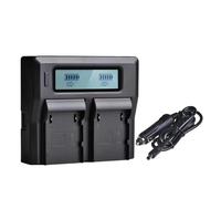 Batería BP-A30 BPA30 + Cargador Dual LCD, Compatible con Canon BP-A30 BP-A60 BP-A90 EOS C200, C220B, C300 Mark II, C500 Mark II(EU Charger)