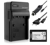 Batería + Cargador (Coche/Corriente) Compatible con Sony NP-FH100 / DCR-SX50, SX60... / DCR-HC... / DCR-DVD... - Ver Lista!