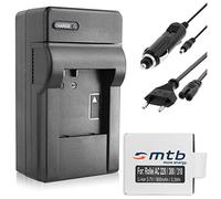 Baterìa + Cargador (Coche/Corriente) para Rollei Actioncam 220, 300, 300 Plus, 310, 330, 415