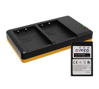 Batería + Cargador Doble (USB) para BLS-1 BLS1 / Olympus E-400, 420, 450, 600, 620 / Pen E-P1, P2, P3 / E-PL1 ... - v. Lista! (Contiene Cable Micro USB)