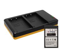 Batería + Cargador Doble (USB) para BLS-5, BLS-50 / Olympus Stylus 1(s) / Pen E-PL5, PL6, PL7, PL8, PM1, PM2 / OM-D E-M10 (Mark I/II/III) ... - v. Lista! (Contiene Cable Micro USB)