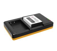 Batería + Cargador Doble (USB) para LP-E17 / Canon EOS 77D, 200D, 750D, 760D, 800D / EOS M3, M5, M6 (SIN indicación del Tiempo restante de Toma!)