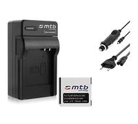 Batería + Cargador (Enchufe, Coche) Compatible con Fuji NP-50 / Finepix F50fd F60fd... XP100 XP150.../ Compatible con Ricoh WG-M2... - Ver descripción!