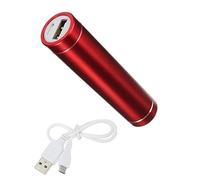 Batería cargador externo para Samsung Galaxy A71 Universal Power Bank 2600mAh con cable USB/Mirco USB de emergencia Telephone (rojo)