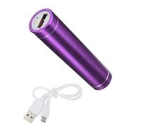 Batería Cargador externo para Sony Xperia 1 II Universal Power Bank 2600mAh con cable USB/Mirco USB de emergencia Telephone (púrpura)