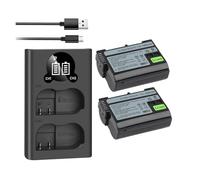 Batería/Cargador For Cámara, Compatible con Nikon Z5, Z6, Z7, D780, D750, D810, D7000, D7500 Y Z6 II(2Battery with Charger)