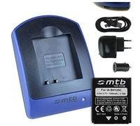 Baterìa + Cargador (USB/Coche/Corriente) para Samsung HMX-R10 / Pentax MX-1, X90 / Ricoh GR II, Caplio.. / Sigma DP Merril.. - Ver Lista