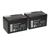 Batería Compatible 24V 15Ah (2x12V 15Ah) E-Scooter E-Roller