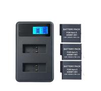 Batería Compatible con cámara GoPro Hero 5, 6, 7 y 8 Black con Cargador Doble(B Package)