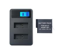 Batería Compatible con cámara GoPro Hero 5, 6, 7 y 8 Black con Cargador Doble(D Package)