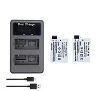 Batería Compatible con Canon LP-E8 for Rebel 550D, 600D, 650D, 700D, Rebel X4, X5, X6i y X7 (1800 mAh)(2 Battery Set)