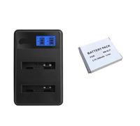 Batería Compatible con Canon NB-6L con Cargador for PowerShot SX700, SX710, SX700HS, S120, S110, SX170 IS, S200, 280HS, S95 y SX530.(1B Charger)