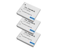 Batería Compatible con Canon NB-6L for PowerShot IXUS 310 SX240 SX275 SX280 SX510 SX500 HS 95 D10 D20 D30 1600 mAh(3 Battery)