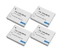 Batería Compatible con Canon NB-6L for PowerShot IXUS 310 SX240 SX275 SX280 SX510 SX500 HS 95 D10 D20 D30 1600 mAh(4 Battery)