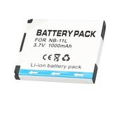 Batería Compatible con Canon PowerShot A2300, A2400, A2500, A2600, A3400, A3500 IS, NB-11L de 1000 mAh con Cargador LCD.(4 Pcs Battery)
