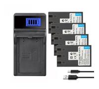 Batería Compatible con Canon PowerShot S110, ELPH, S110, S200, S230, S300, S330, S400, S410, 100, NB-1L, NB-1LH, 1500 mAh, con Cargador.(1Charger 4Battery)