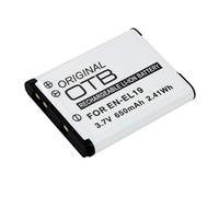 Batería Compatible con Nikon Coolpix S3700, 650mAh, 3.7V, substituye: EN-EL19, NP-BJ1