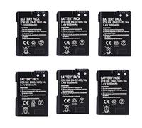 Batería Compatible con Nikon EN-EL14/EN-EL14a, 2050 mAh, Repuesto for cámara D3100, D3200, D3300, D5100, D5200, D5300 y D7000.(6battery)
