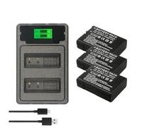 Batería Compatible con Nikon EN-EL14/EN-EL14a, 4 Unidades for D5500, D5600, D3400, D3500, D5100, D5200, D5300, D3100, D3200, D3300 y P7700.(Charger and 3battery)