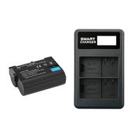 Batería Compatible con Nikon EN-EL15, 2750 mAh, Repuesto for cámaras DSLR D600, D610, D800, D810, D850, D7000, D7100 y D7200.(4PCS with Charger)