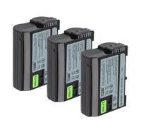 Batería Compatible con Nikon EN-EL15C, 2800 mAh for Z5, Z6, Z6 II, Z7, Z7II D7000 D7100 D7200, D850 D750 D7500 D810 D500 D800(3 Batteries)