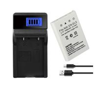 Batería Compatible con Nikon EN-EL5, 1400 mAh, Repuesto for cámaras P90, P100, P500, P510, P520, P530, P5000, P5100, P5200, 7900 y P6000.(1Charger 1Battery)