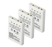 Batería Compatible con Nikon EN-EL5, 1400 mAh, Repuesto for cámaras P90, P100, P500, P510, P520, P530, P5000, P5100, P5200, 7900 y P6000.(3 Battery)