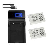 Batería Compatible con Nikon EN-EL5, 1400 mAh, Repuesto for cámaras P90, P100, P500, P510, P520, P530, P5000, P5100, P5200, 7900 y P6000.(1Charger 2Battery)