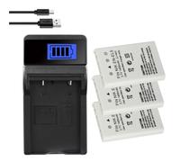 Batería Compatible con Nikon EN-EL5, 1400 mAh, Repuesto for cámaras P90, P100, P500, P510, P520, P530, P5000, P5100, P5200, 7900 y P6000.(1Charger 3Battery)