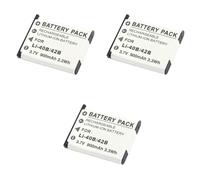 Batería Compatible con Olympus LI-40B LI-42B for FE-190 FE-150 VH-210 VG-165 VG-180 VR-310 VR-320 D-770(3PC Battery)
