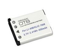 Batería Compatible con Olympus mju 840, 650mAh, 3.7V, substituye: LI-40B, LI-42B