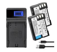 Batería Compatible con Olympus PS-BLM1, 2000 mAh for cámaras E-30, E-300, E-500, E-510, E-520, C-5060, C-7070 y C-8080.(1Charger 2Battery)