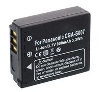 Batería Compatible con Panasonic CGA-S007, DMW-BCD10, Compatible con Lumix DMC-TZ5, TZ11, TZ15, TZ50