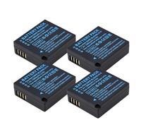 Batería Compatible con Panasonic DMW-BLG10E BLE9 for cámaras TZ100, LX100, GX7, GX80, TZ90, GX9, TZ80, TZ91, TZ92, TZ200, GF3, GF5 y GF6.(4pcs Battery)
