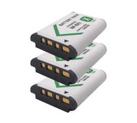 Batería Compatible con Sony NP-BX1 for ZV-1F ZV1 ZV-1 FDR-X3000R X3000 RX100 RX100 AS300 HX400 HX60 WX350 AS300V 1350 mAh(3 Pcs Battery)
