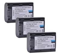Batería Compatible con Sony NP-FH50 for NP-FH30, NP-FH40, NP-FH70, NP-FH100 y DSC-HX1, HX100V, HX200, HX200V, DSLR-A230, A290 y A330.(3 Batteries)