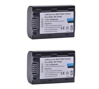 Batería Compatible con Sony NP-FH50 for NP-FH30, NP-FH40, NP-FH70, NP-FH100 y DSC-HX1, HX100V, HX200, HX200V, DSLR-A230, A290 y A330.(2 Batteries)