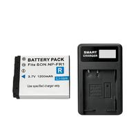 Batería Compatible con Sony NP-FR1 for DSC P100 P150 P120 T30 G1 V3 T50 F88 P100LJ P100PP P100R P100S P150(2 pcs with Charger)