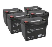 Batería Compatible Para Scooter Eléctrico 60V 5x 12V 36Ah Plomo MP