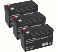 Batería Compatible Para Tante Paula Scooter Eléctrico 36V 3x 12V 9Ah AGM Plomo