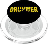 Batería con Baquetas en la Mano Retro Drumset Old Rocker PopSockets PopGrip para MagSafe