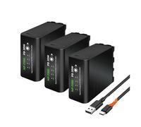 Batería De 10800 MAh For NP-F980, NP-F990, F960 Y F970, Compatible con Sony, For PLM-100, CCD-TRV35 Y MVC-FD91(3PCS Battery)