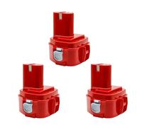 Batería de 12 V 4000 mAh compatible con Makita PA12 Batería Ni-Mh compatible con Makita 1200 1220 1201 1222 1233SA/B1235 192681-5 Baterías for herramientas eléctricas(3PCS 4000mAh Battery)
