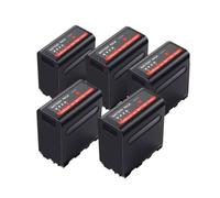 Batería De 15000 MAh NP-F980, F960, F970 Y NPF980, Compatible con Canon. con Salida De Carga USB, Compatible con Las Series CCD-TRV35, TRV940, CCD-RV100 Y DCR-TR7.(5 pcs Battery)